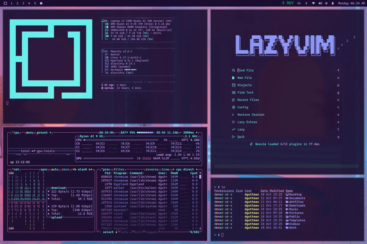 Motyw Archwave — zrzut ekranu