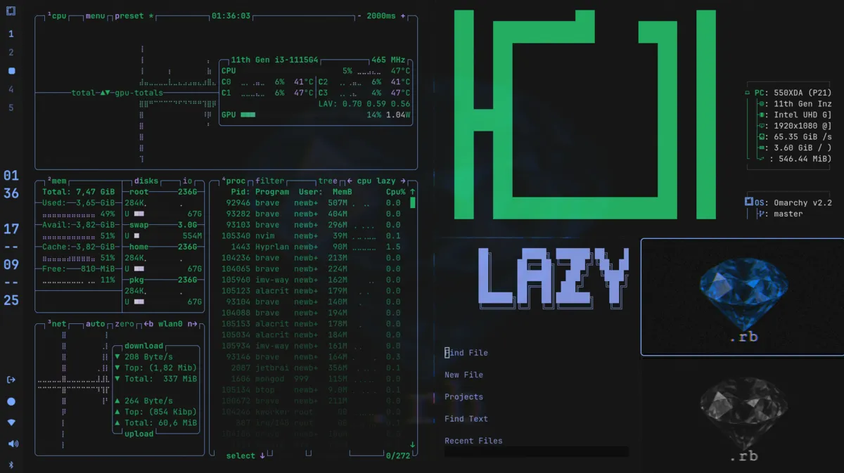Motyw bluedotrb — zrzut ekranu