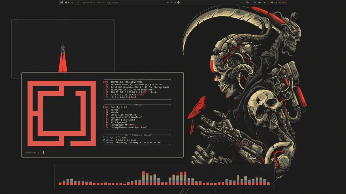 Motyw Harbor Dark — zrzut ekranu