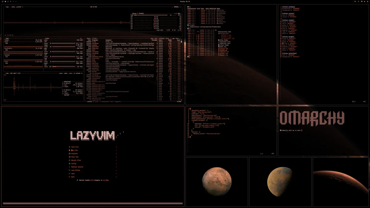 Motyw Mars — zrzut ekranu