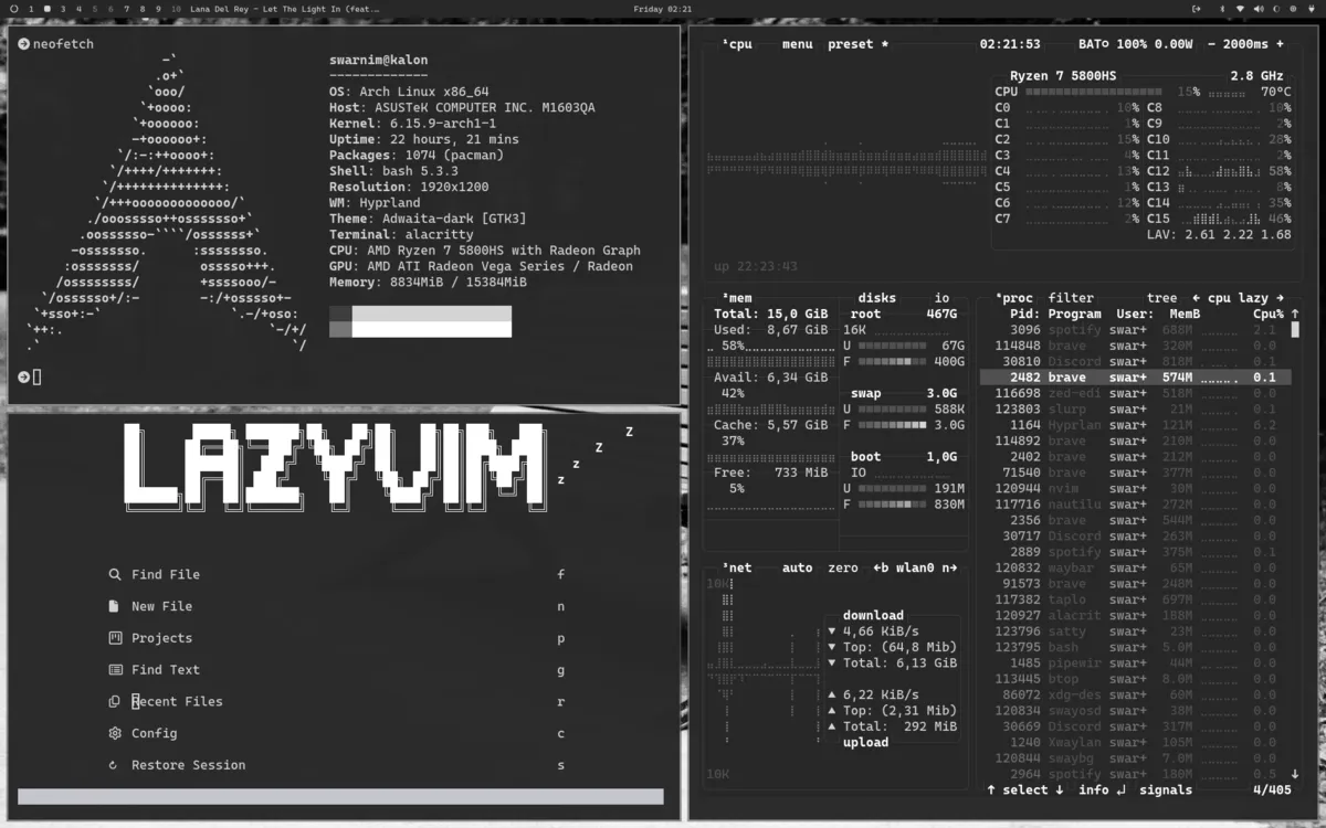 Motyw Monochrome — zrzut ekranu