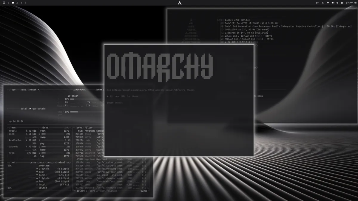 Motyw Omacarchy — zrzut ekranu