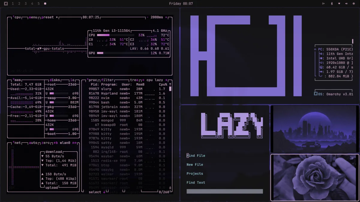 Motyw Purplewave — zrzut ekranu
