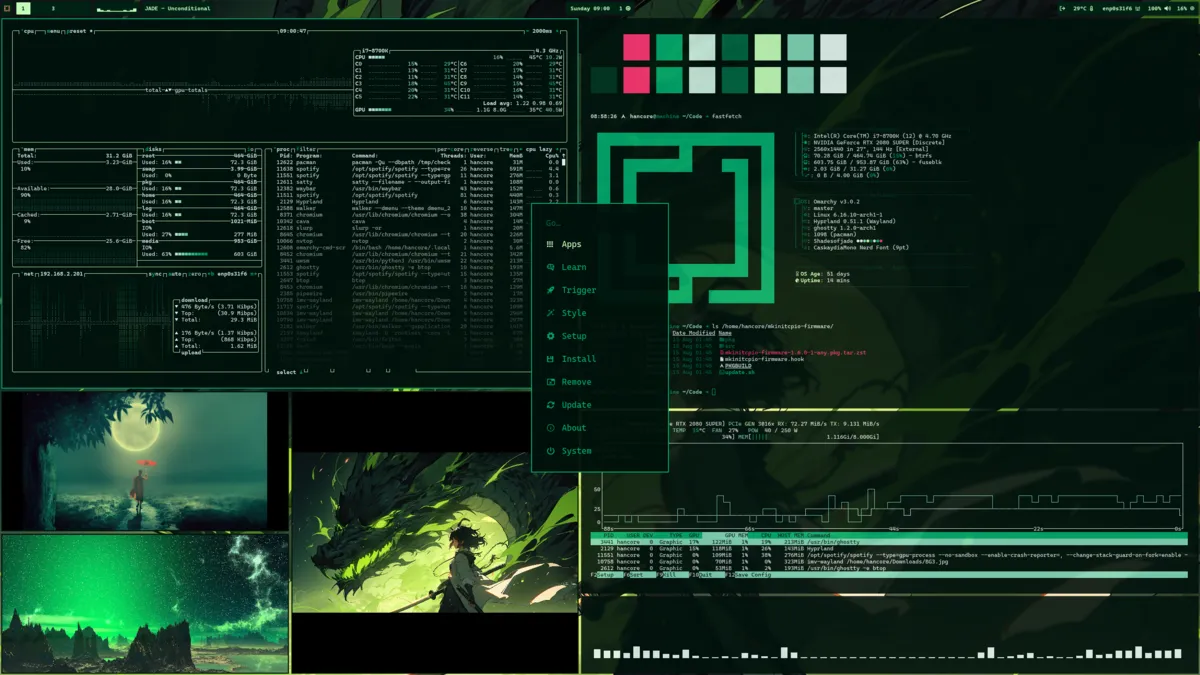 Motyw Shades of Jade — zrzut ekranu