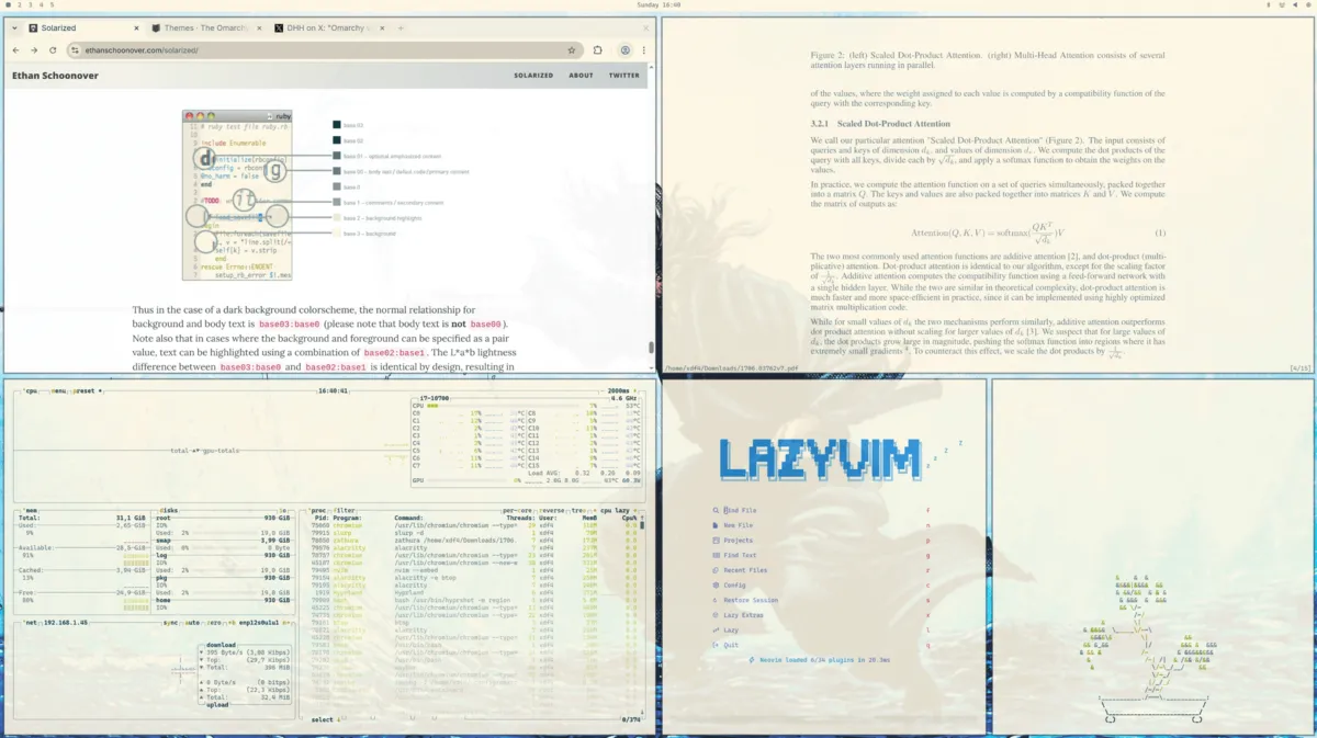 Motyw Solarized Light — zrzut ekranu