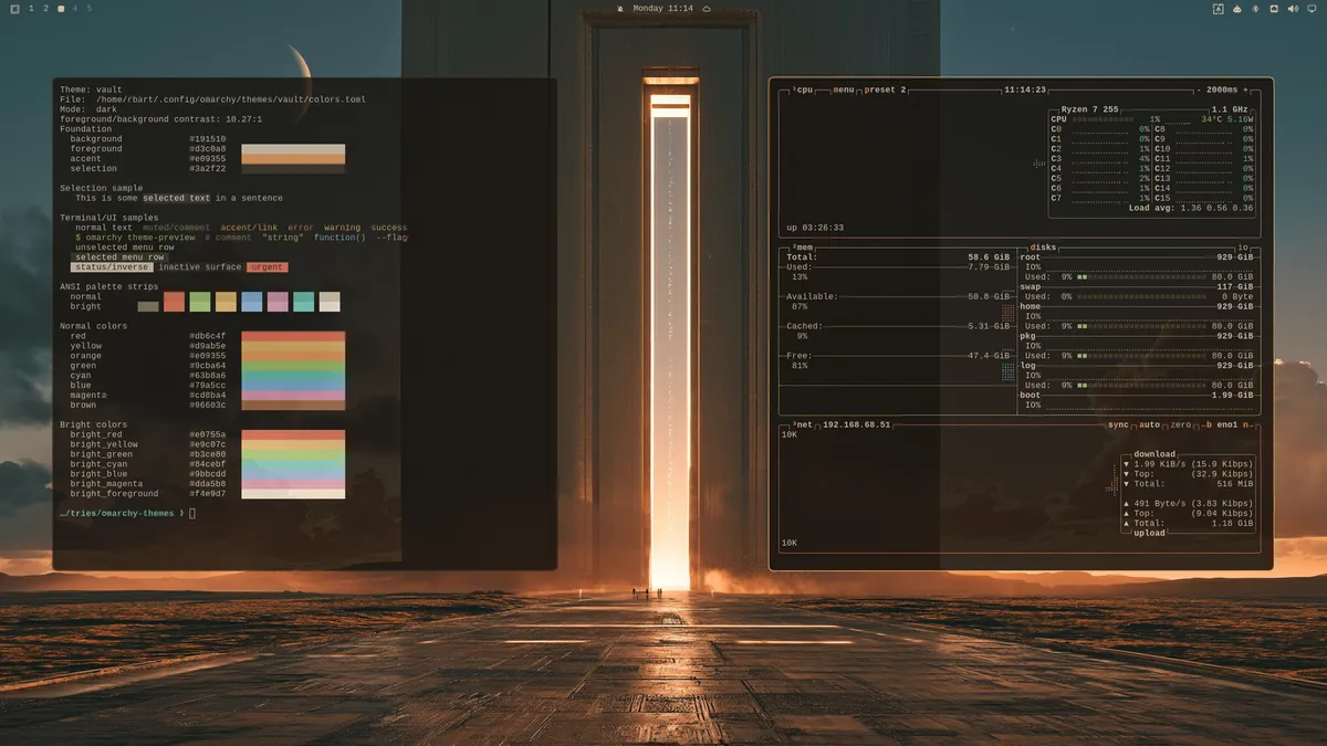 Motyw Vault — zrzut ekranu