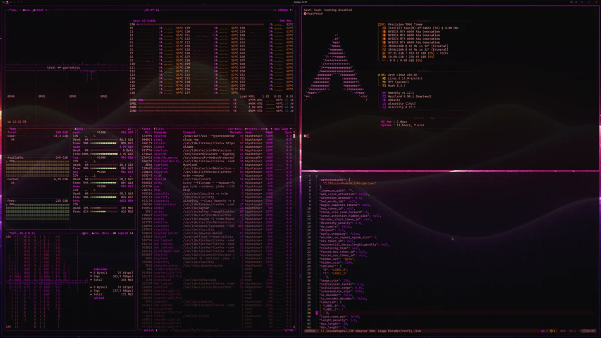 Motyw Waveform Dark — zrzut ekranu